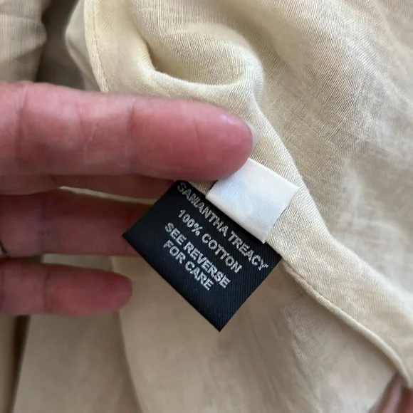 SAMANTHA TREACY Striped Deep V-neck Cocktail Dress - Picture 11 of 12